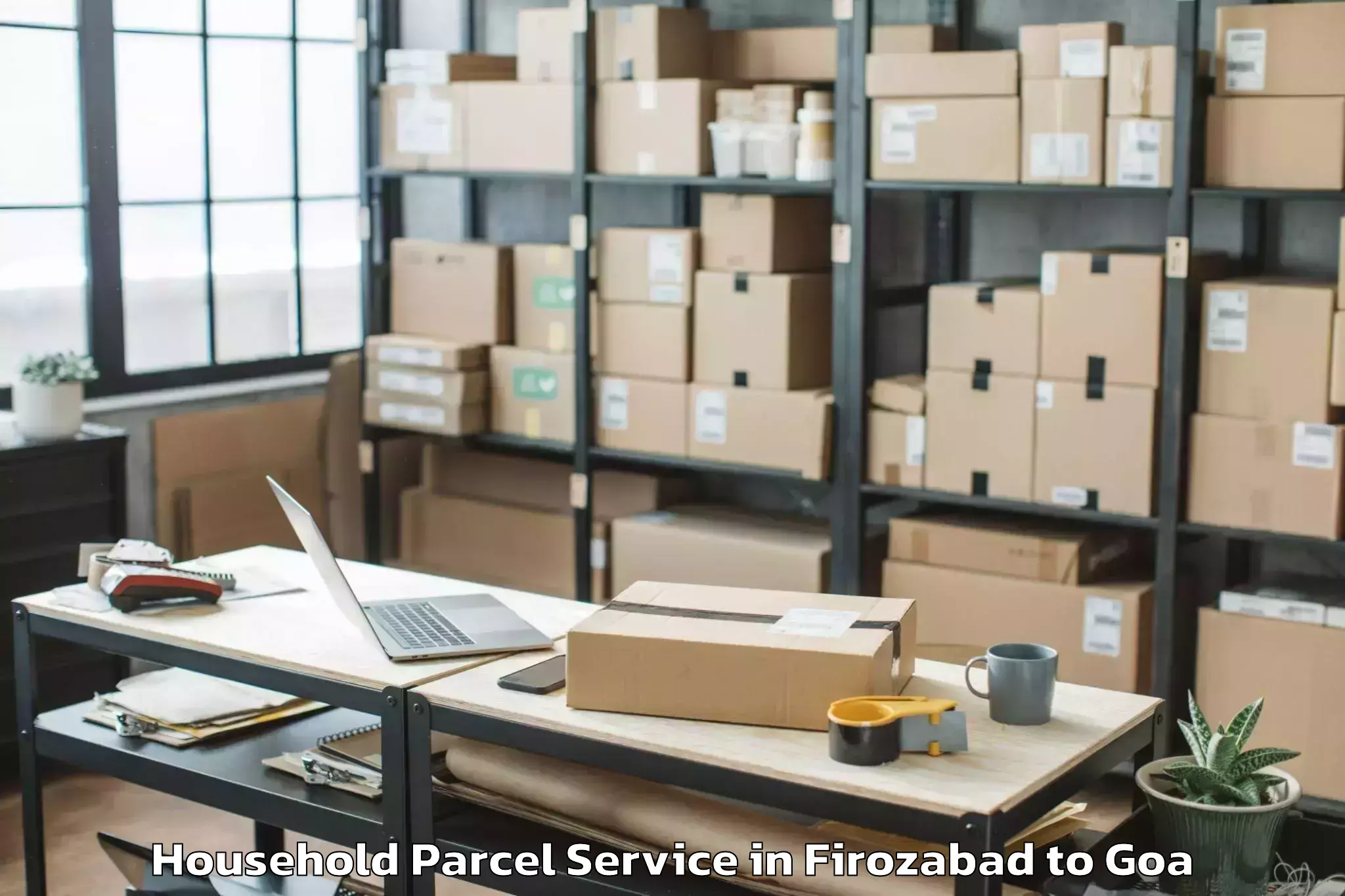 Easy Firozabad to Siolim Household Parcel Booking